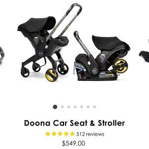 LOCAL ONLY- DMV AREA:  Doona Infant Car Seat and Stroller with car base